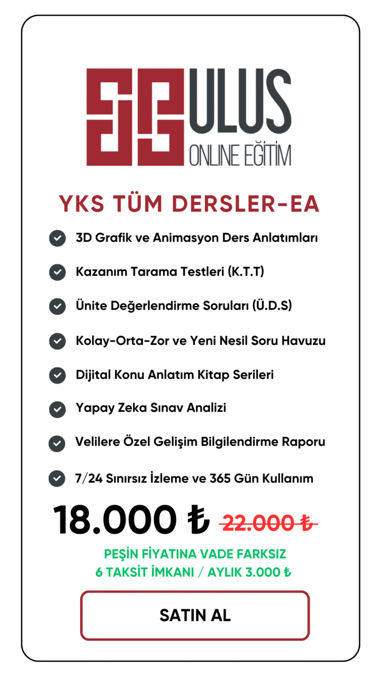 YKS TÜM DERSLER - EA