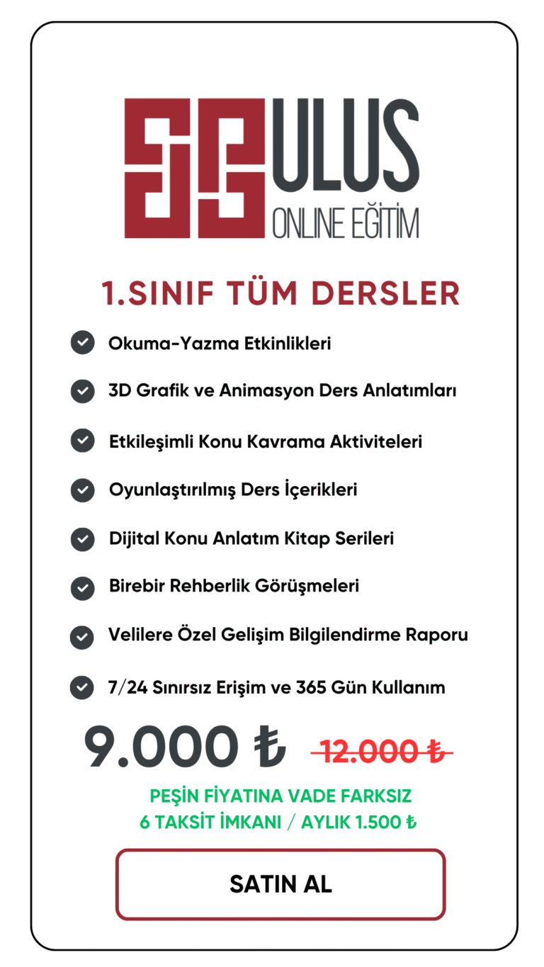 1 TÜM DERSLER